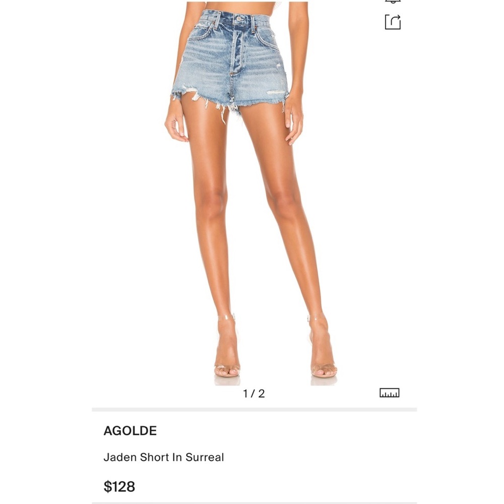 Agolde Jaden shorts in Surreal- size 25